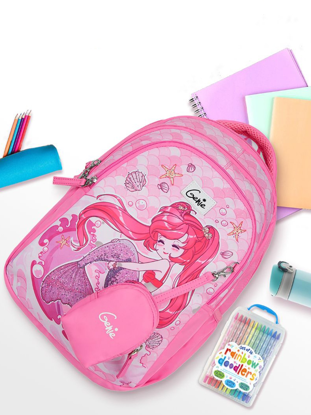 

Genie Girls Graphic Backpack, Pink