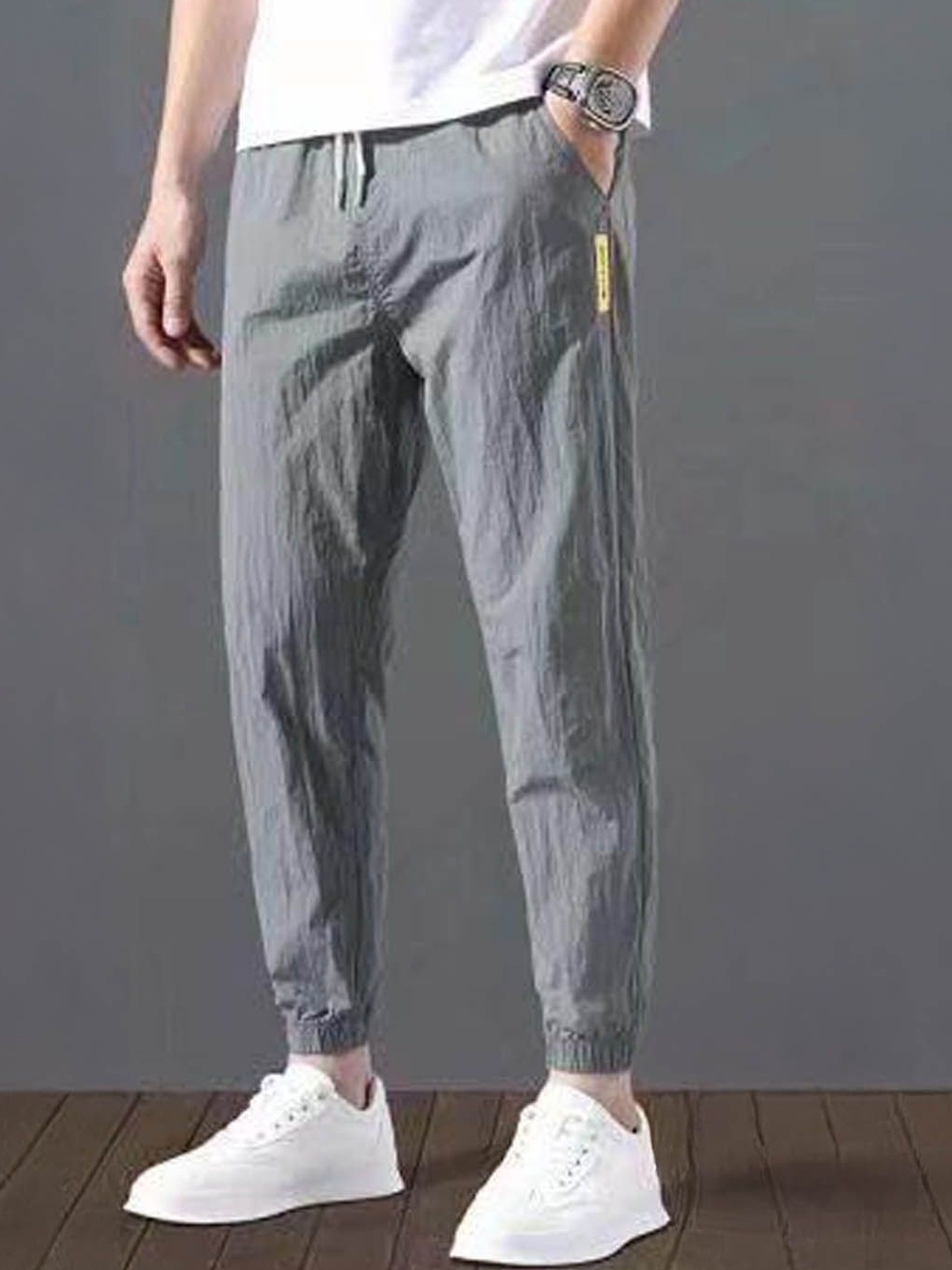 

StyleCast Men Joggers Trousers, Grey