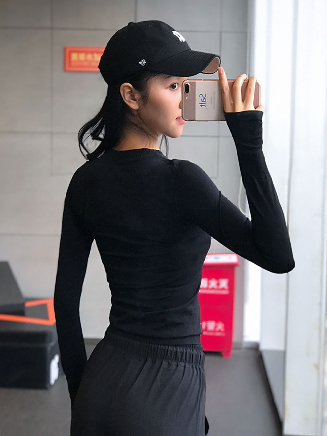 

StyleCast x Revolte Women Extended Sleeves Cotton Tshirt, Black