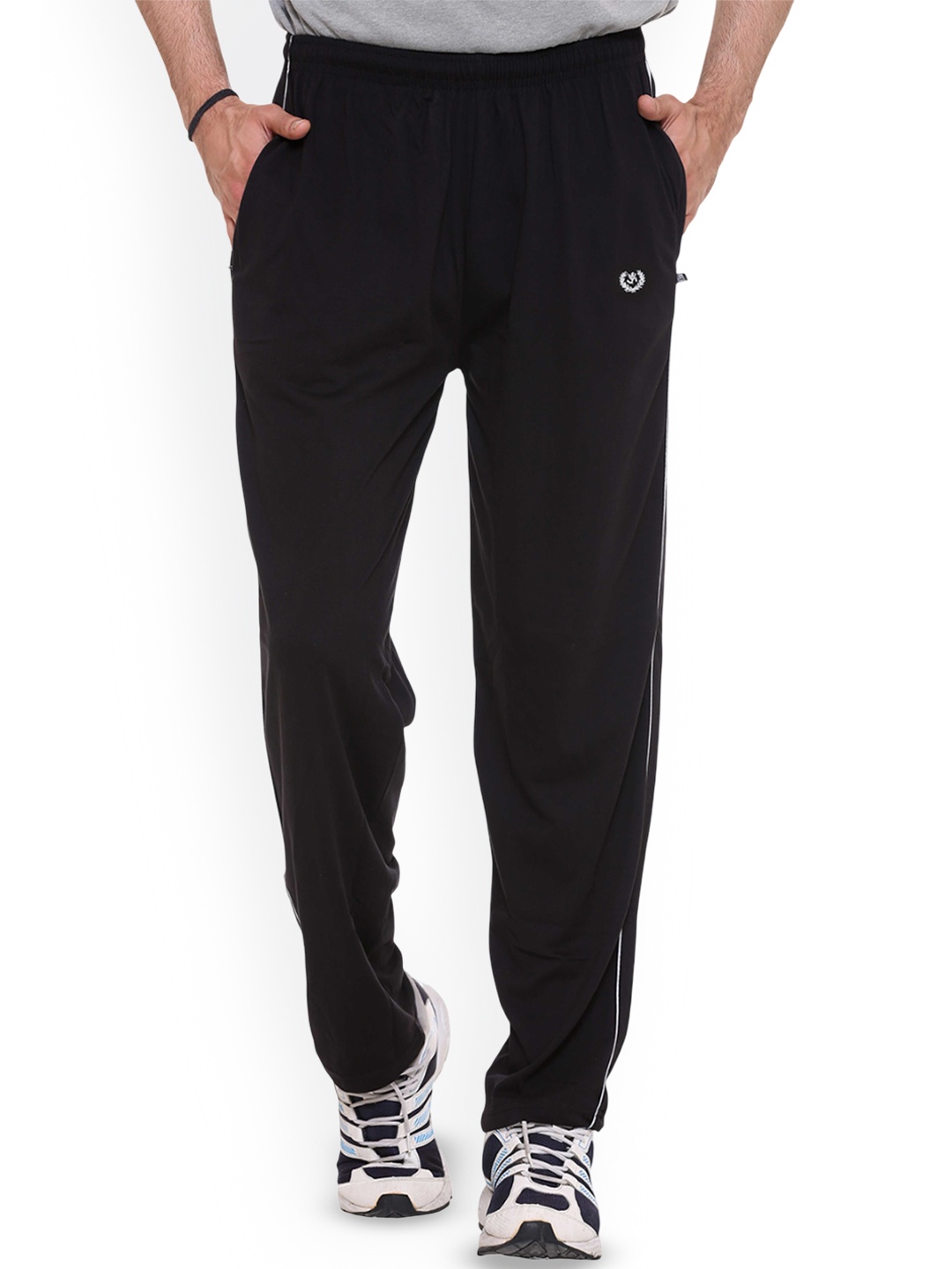 

Colors and Blends Men Cotton Mid Rise Track Pant, Black