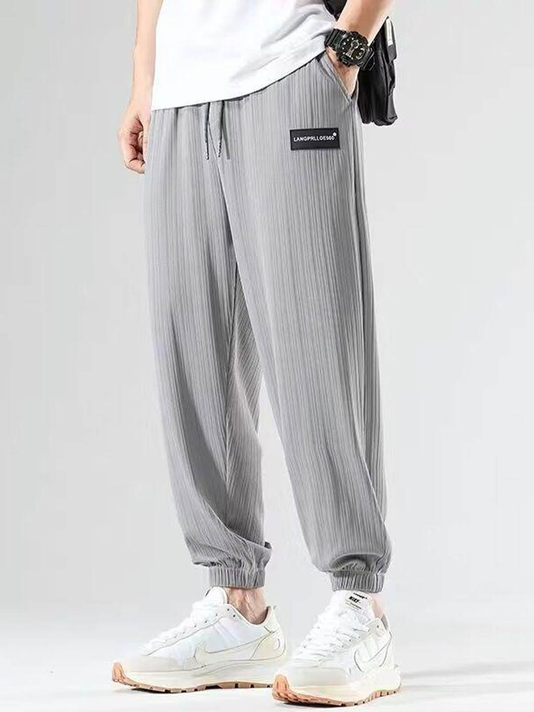

StyleCast Men Joggers Trousers, Grey