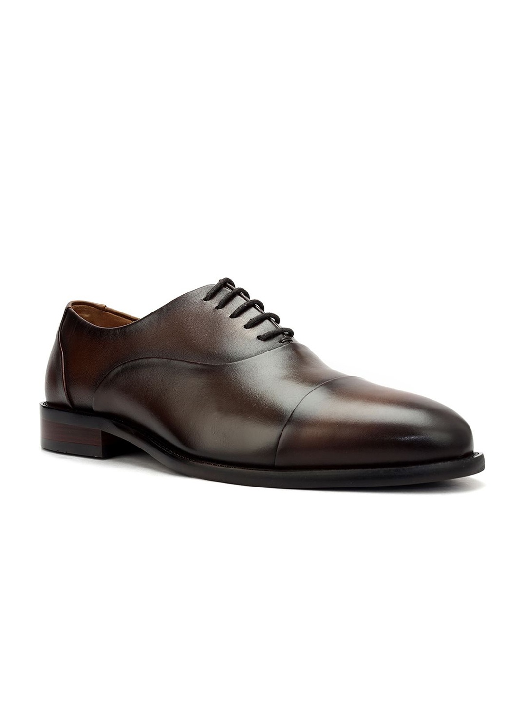 

ROSSO BRUNELLO Men Leather Formal Oxfords, Coffee brown