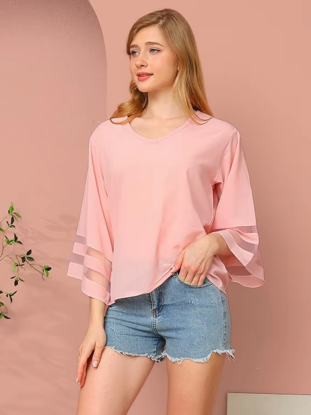 

StyleCast Women A-Line Top, Pink