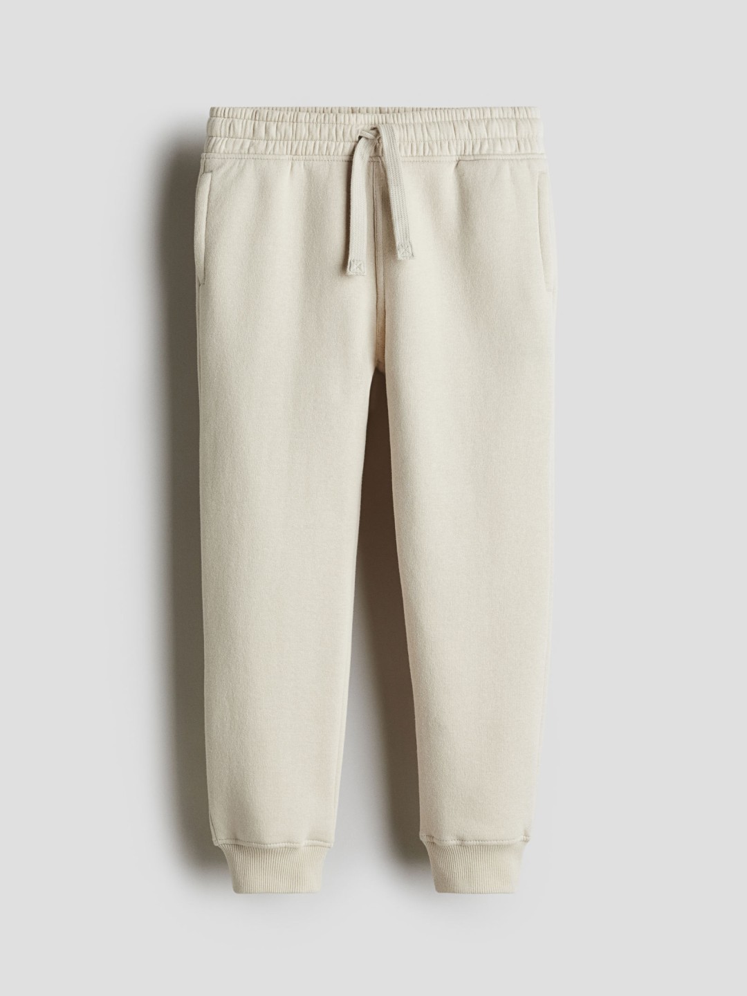 

H&M Cotton Sweatshirt Joggers, Beige