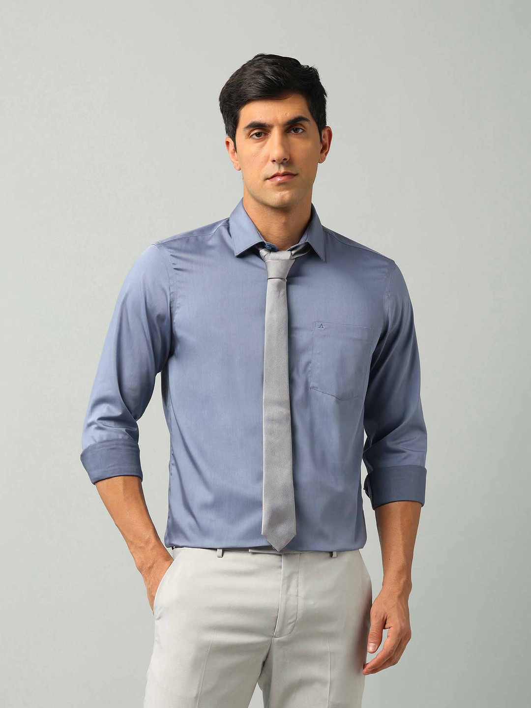

Arrow AutoPress Solid Dobby Shirt, Grey