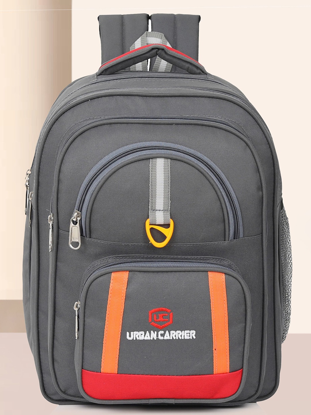 

URBAN CARRIER Unisex School Backpack, Grey