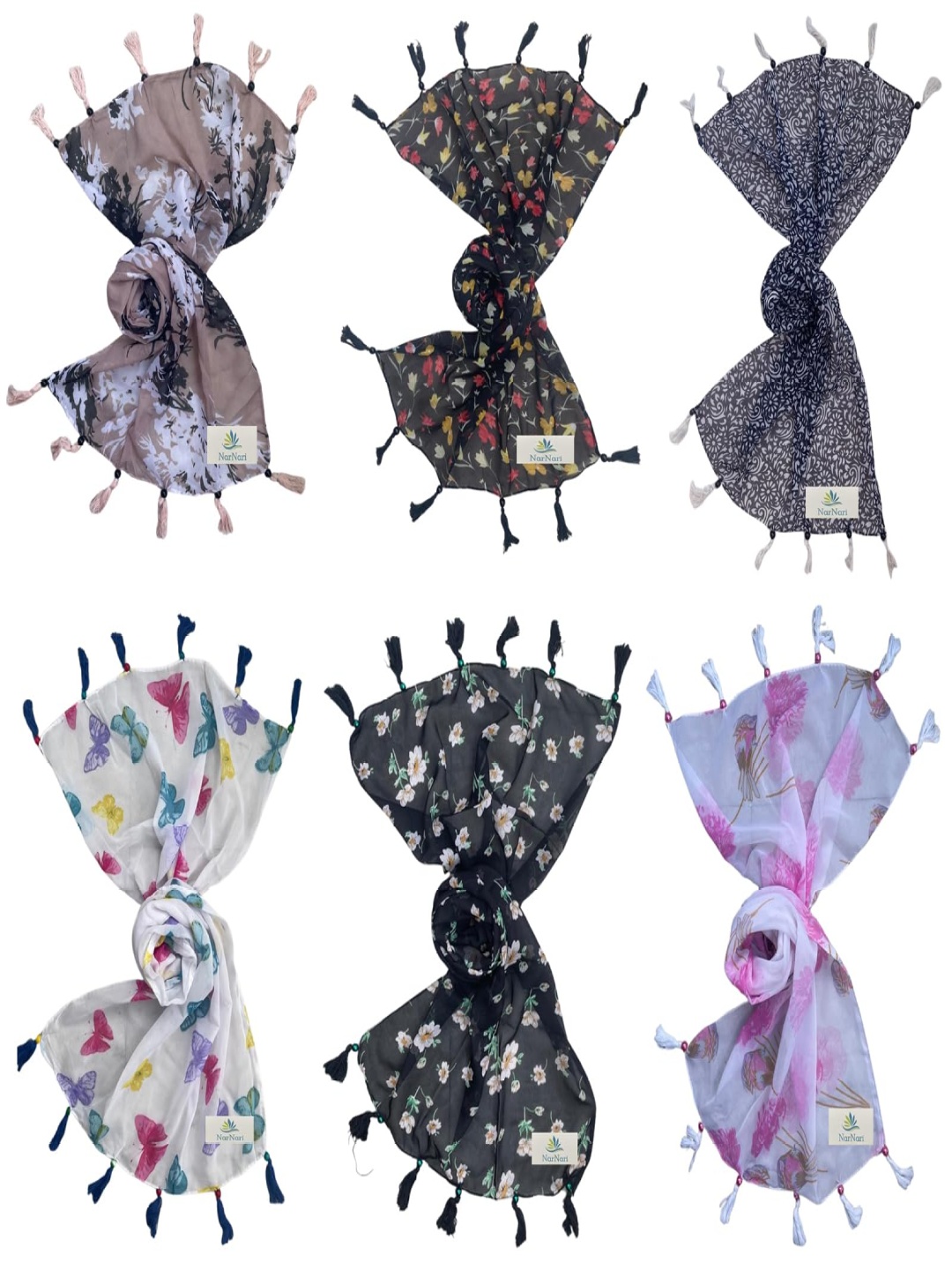 

NarNari Women Scarves, Pink