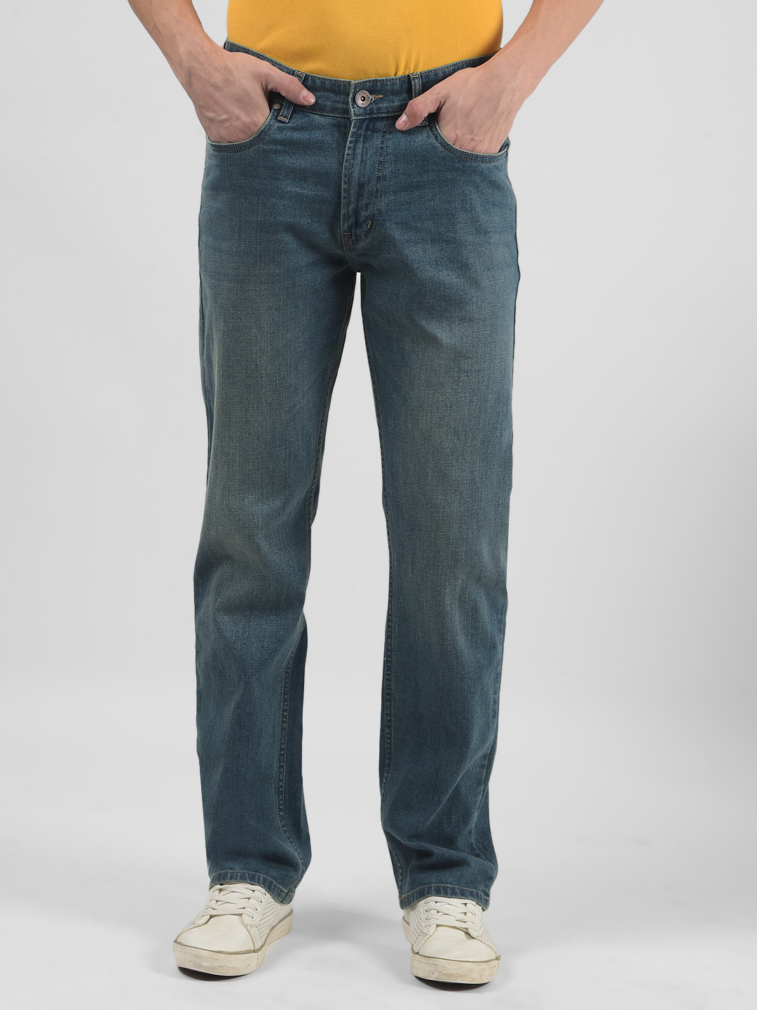 

Numero Uno Men Light Fade Stretchable Jeans, Blue