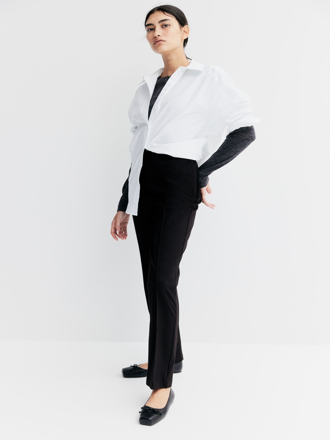 

H&M Women Tailored Suit Trousers, Black