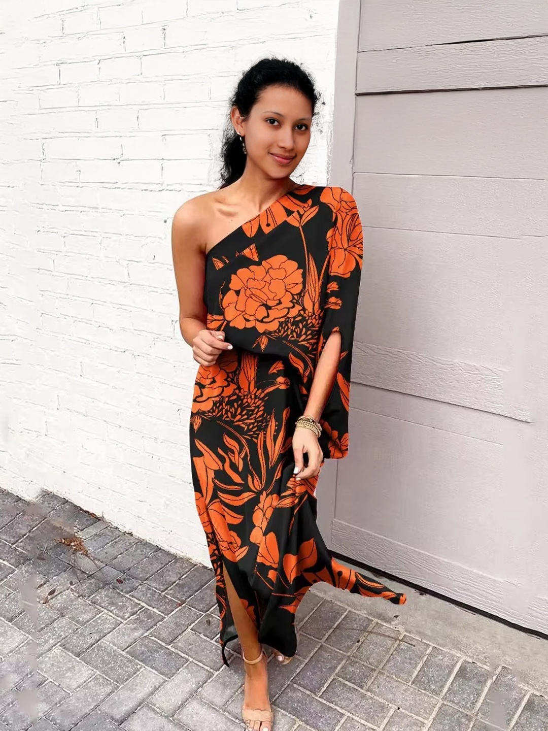 

StyleCast Print Maxi Midi Dress, Red