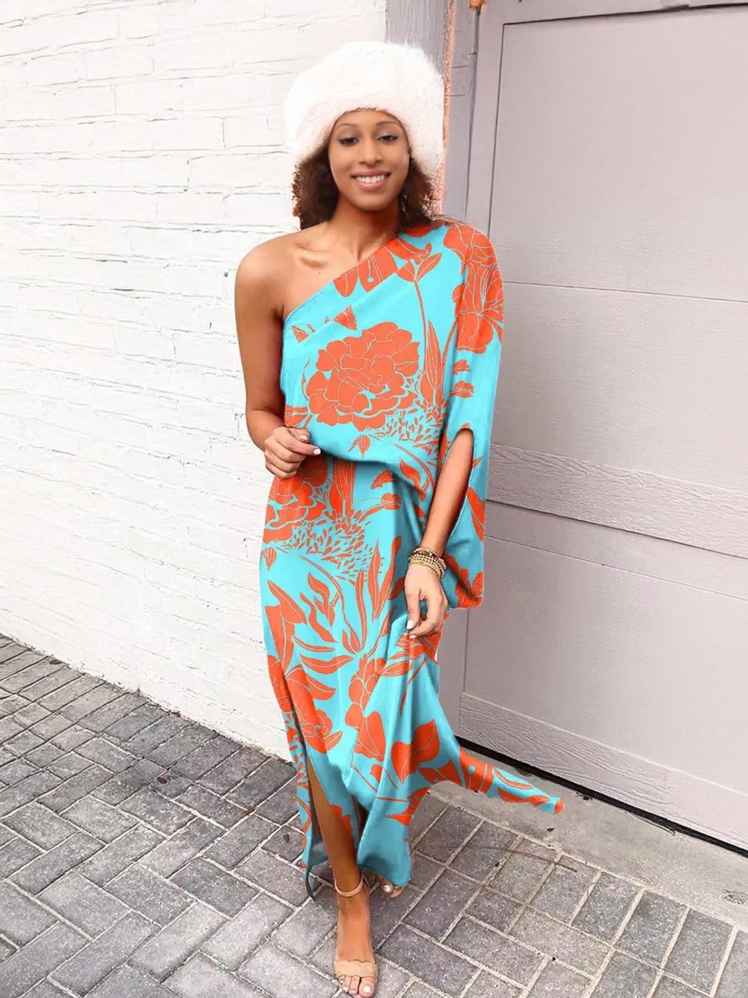 

StyleCast Print Maxi Midi Dress, Blue