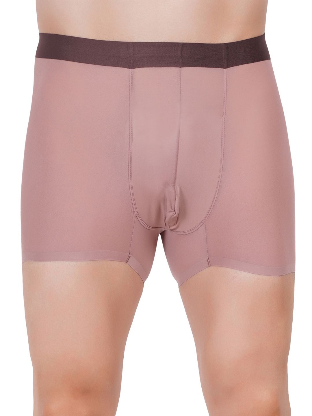 

AMOUREUX Men Breathability Short Trunk M7085_Bwn_L, Brown