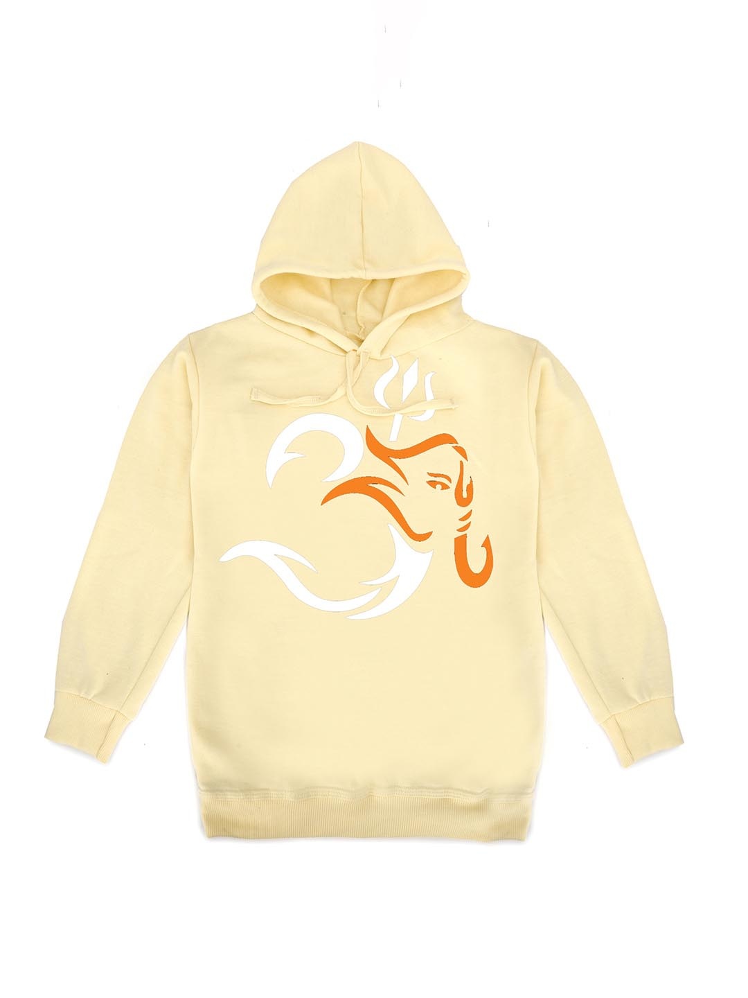 

Fabvio Plus Unisex Kids Printed Hooded Sweatshirt, Cream