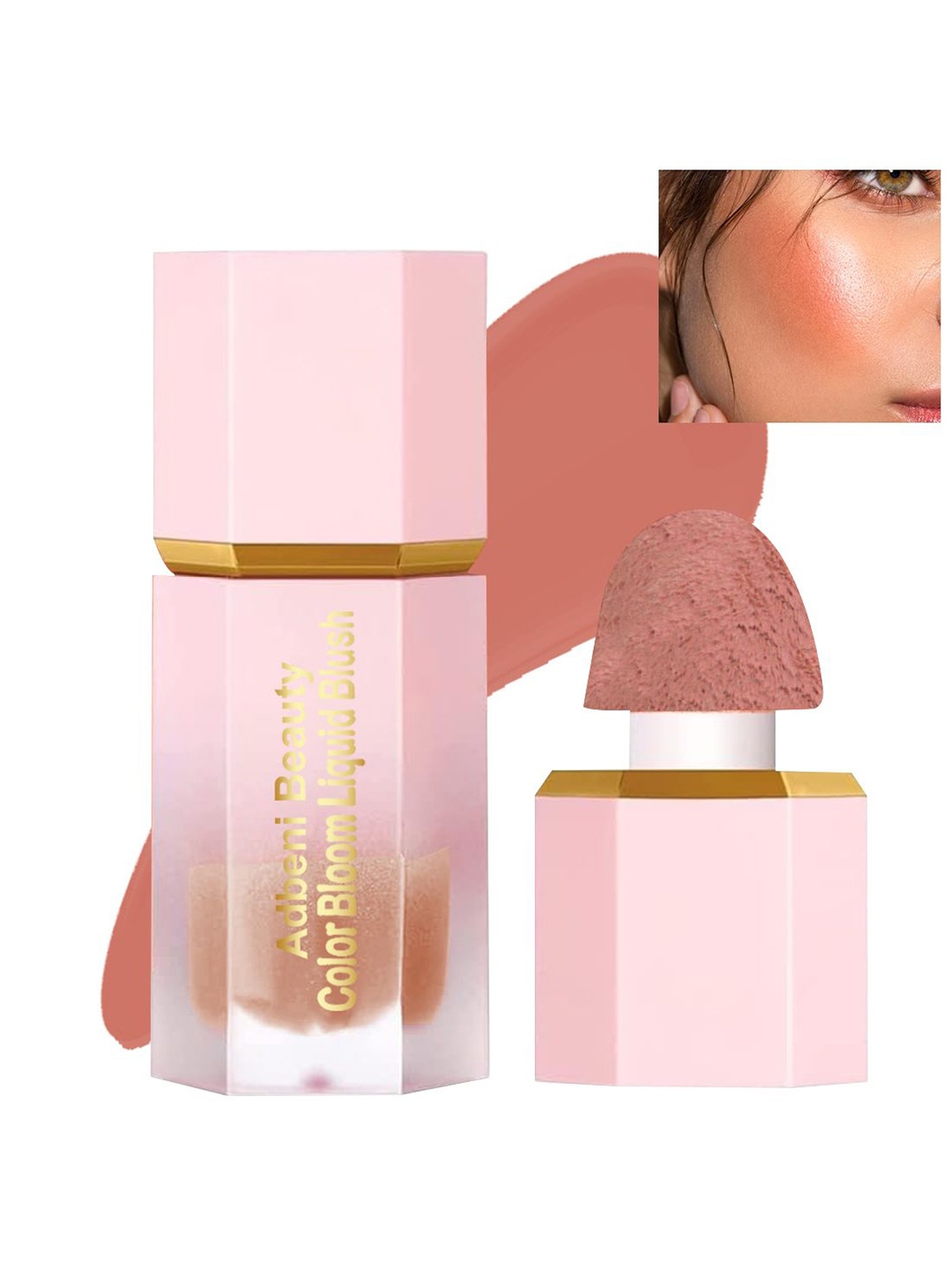 

Adbeni Color Bloom Long-Lasting Liquid Blush - 4 ml - Gulf Nude - 05