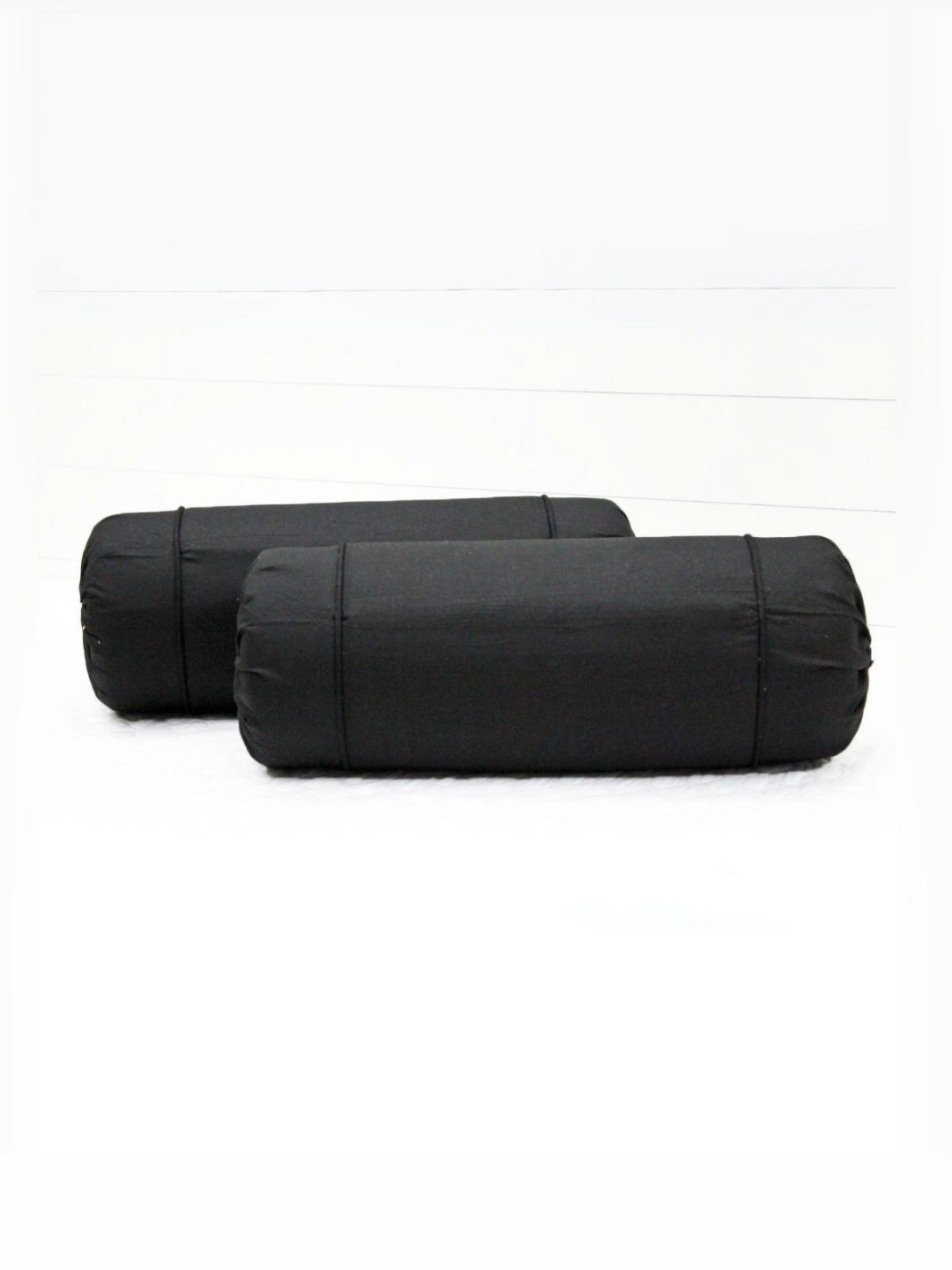 

Aurave Black 2 Pieces Cotton 210 TC Bolster Covers