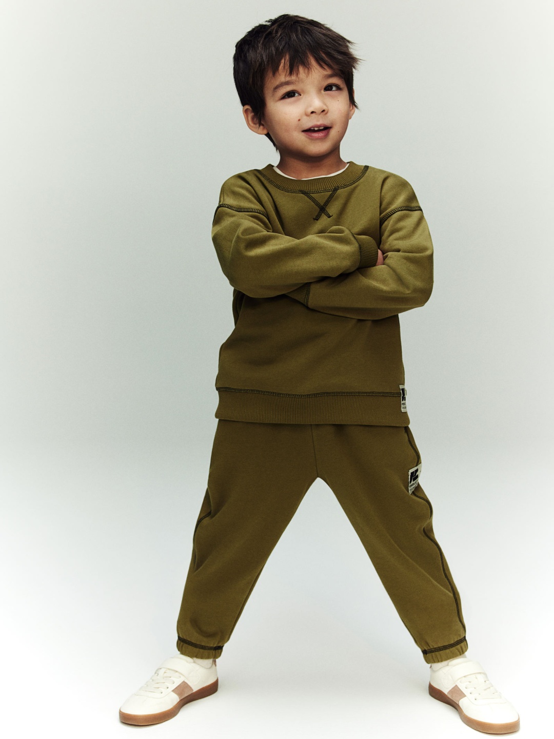 

H&M Boys Cotton joggers, Green