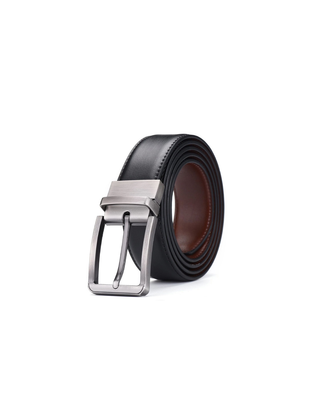 

Provogue Men Reversible Formal Belt, Black