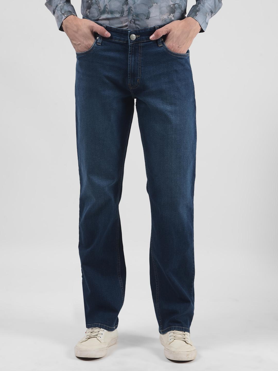 

Numero Uno Men Light Fade Stretchable Jeans, Blue