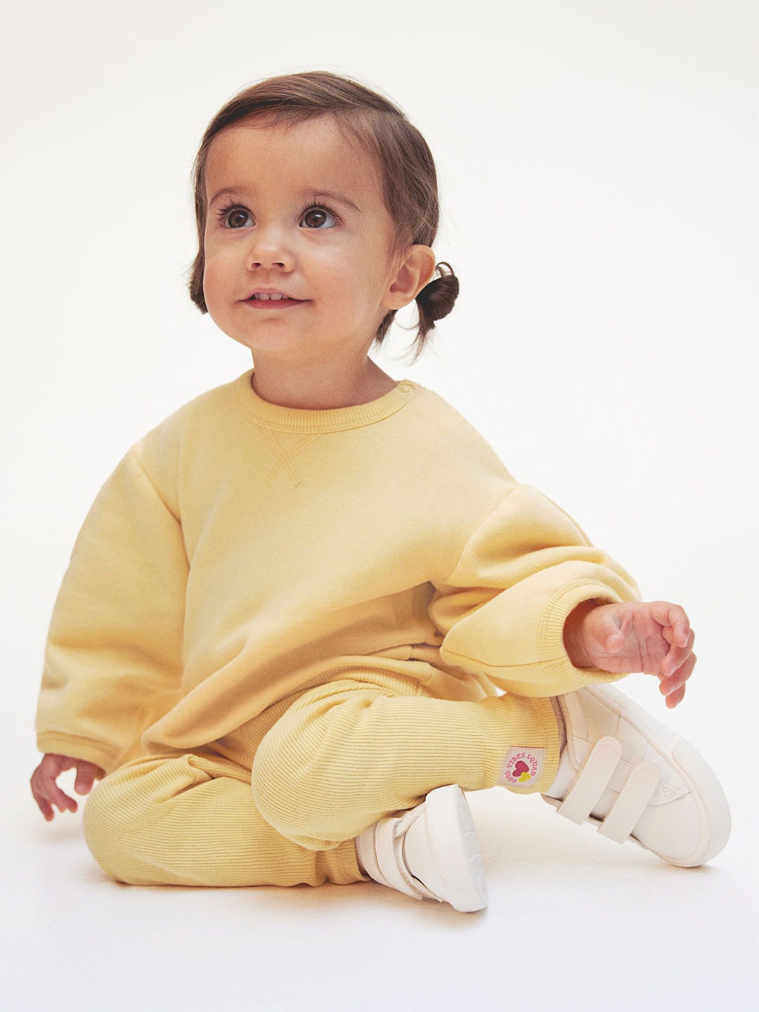 

H&M Girls 2-Piece Sweatshirt And Leggings Set, Yellow