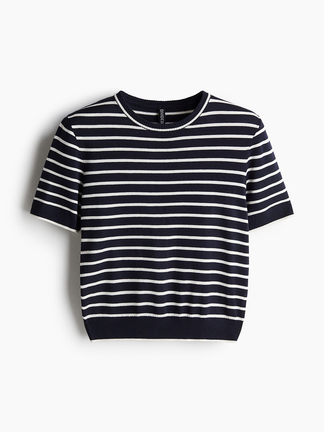 

H&M Fine-knit T-shirt, Blue