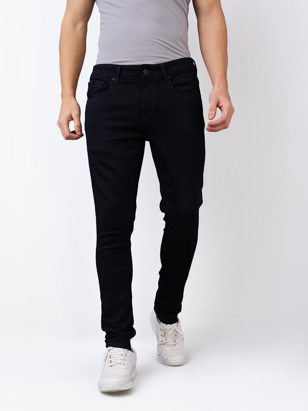 

SPYKAR Men Slim Fit Low-Rise Jeans, Blue