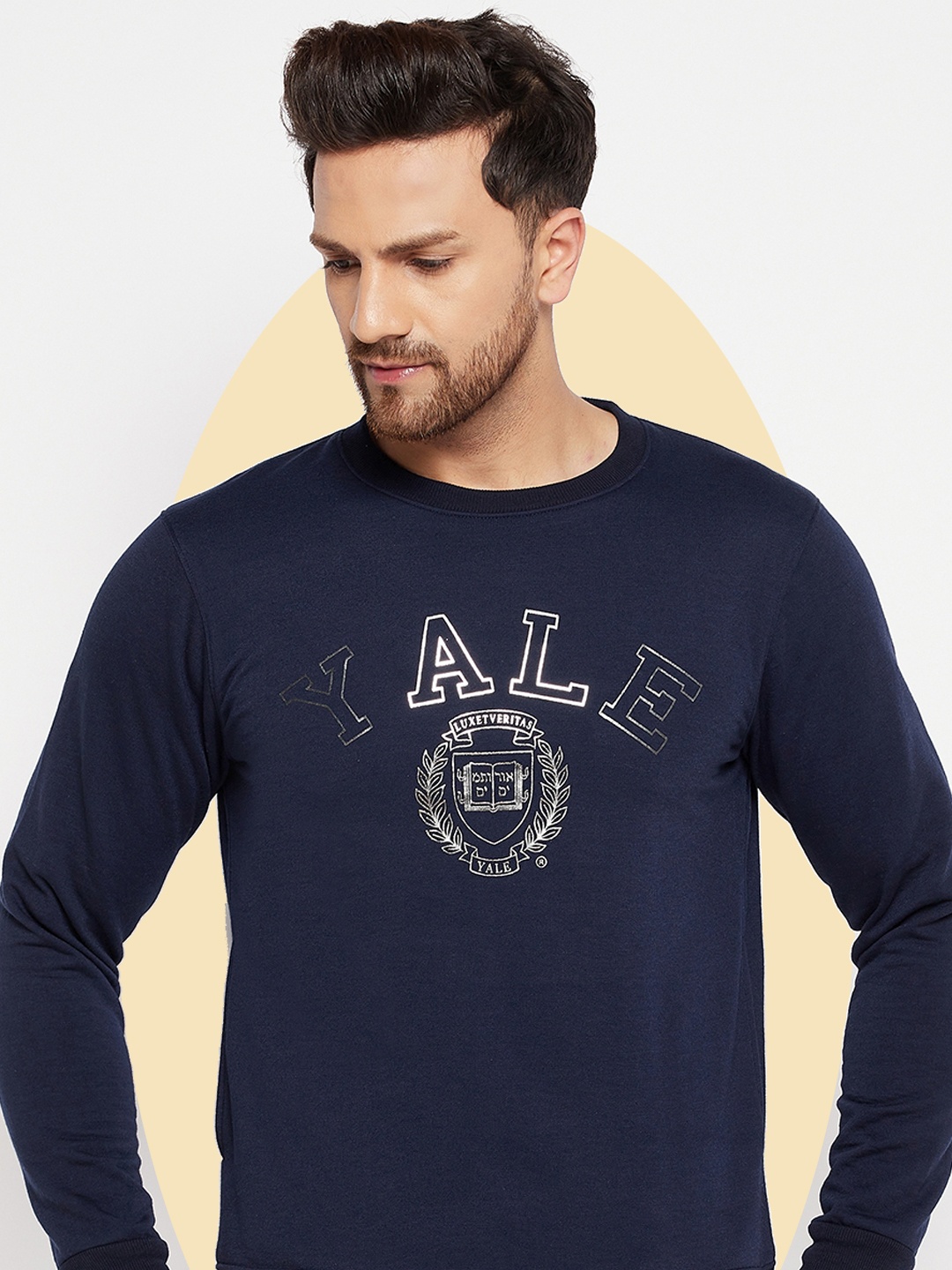 

LYCOS Men Printed Sweatshirt, Navy blue