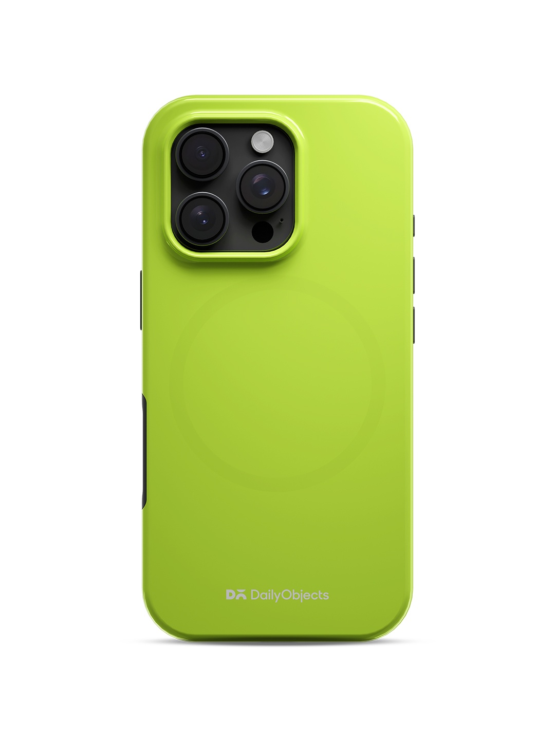 

DailyObjects Enamel Bumper MagSafe iPhone 16 Pro Back Case, Green