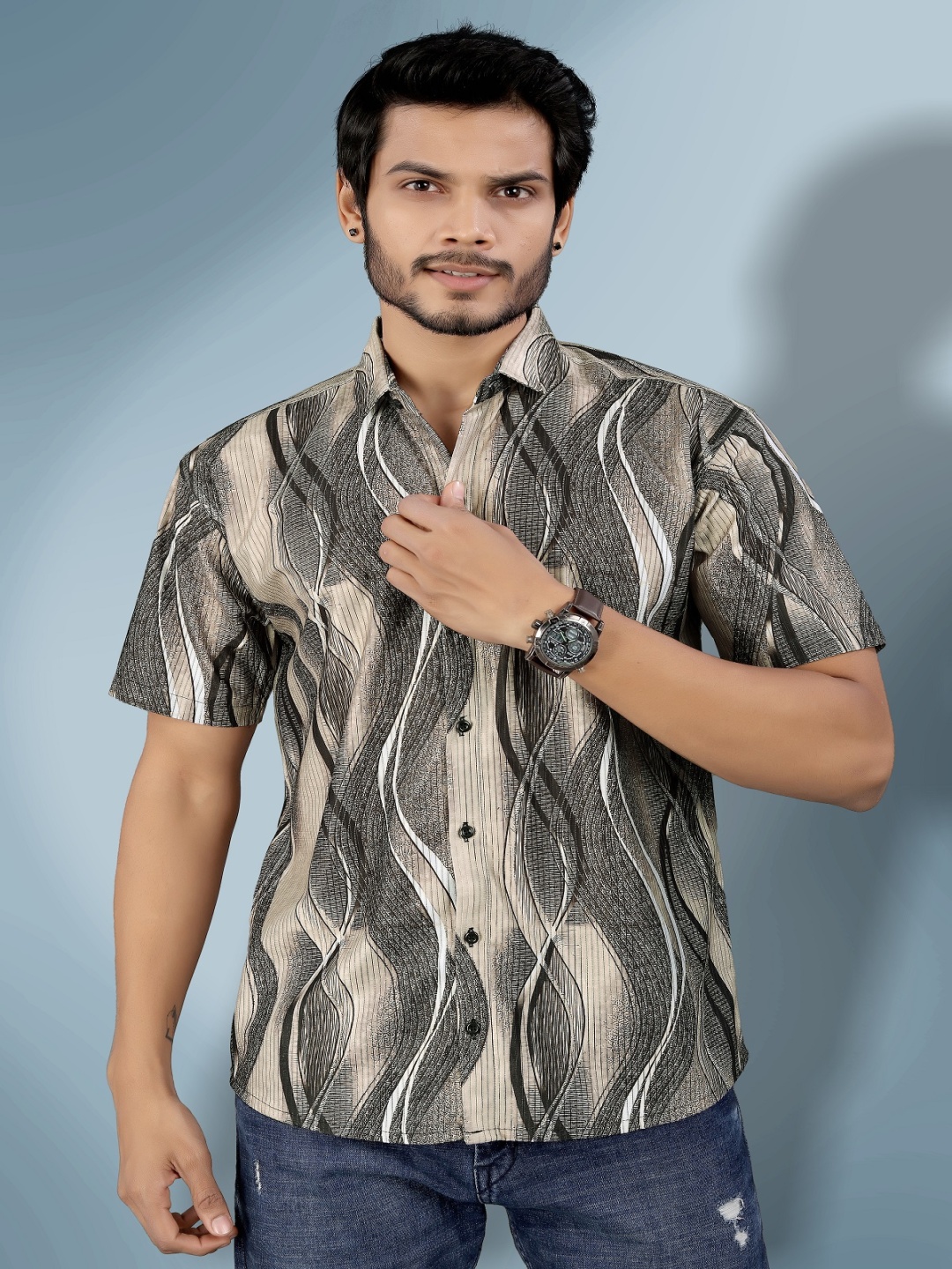 

MARMIC FAB Men Comfort Opaque Printed Casual Shirt, Multi