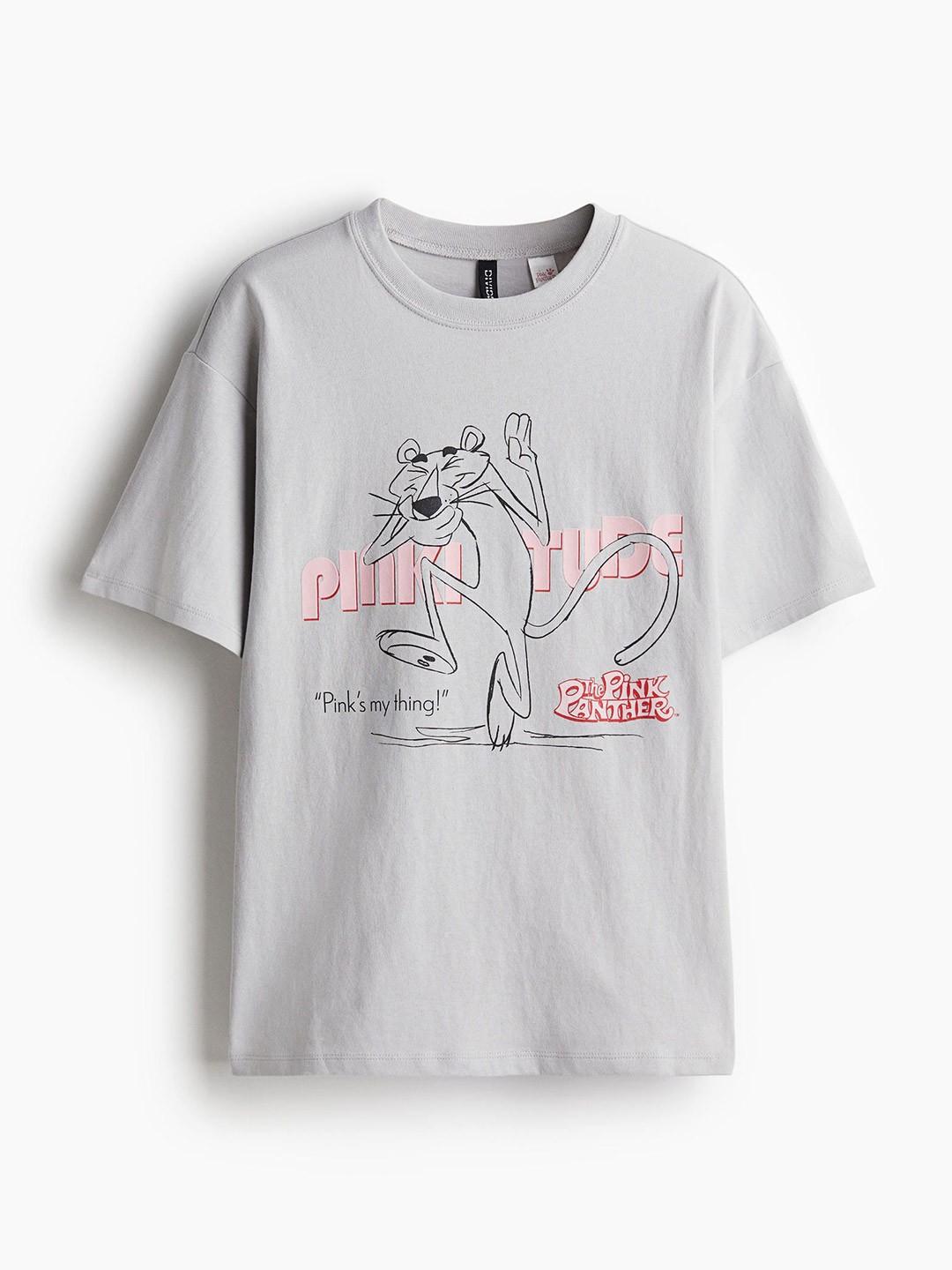 

H&M Oversized Printed T-shirt, Grey