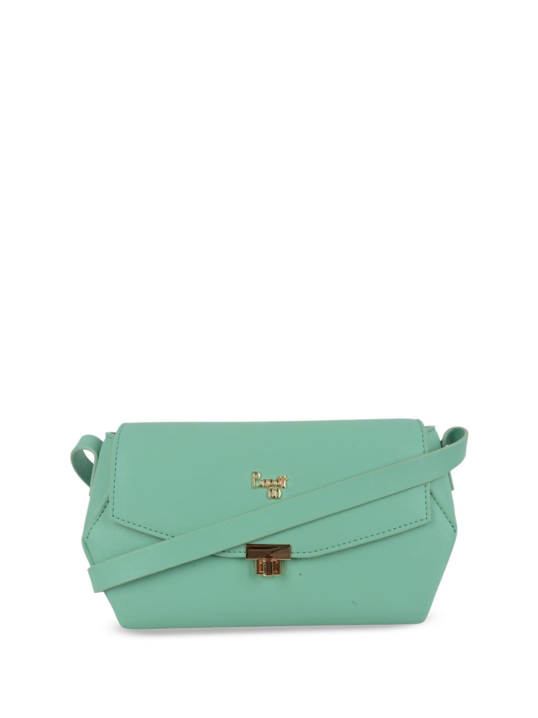 

Baggit PU Structured Sling Bag, Green