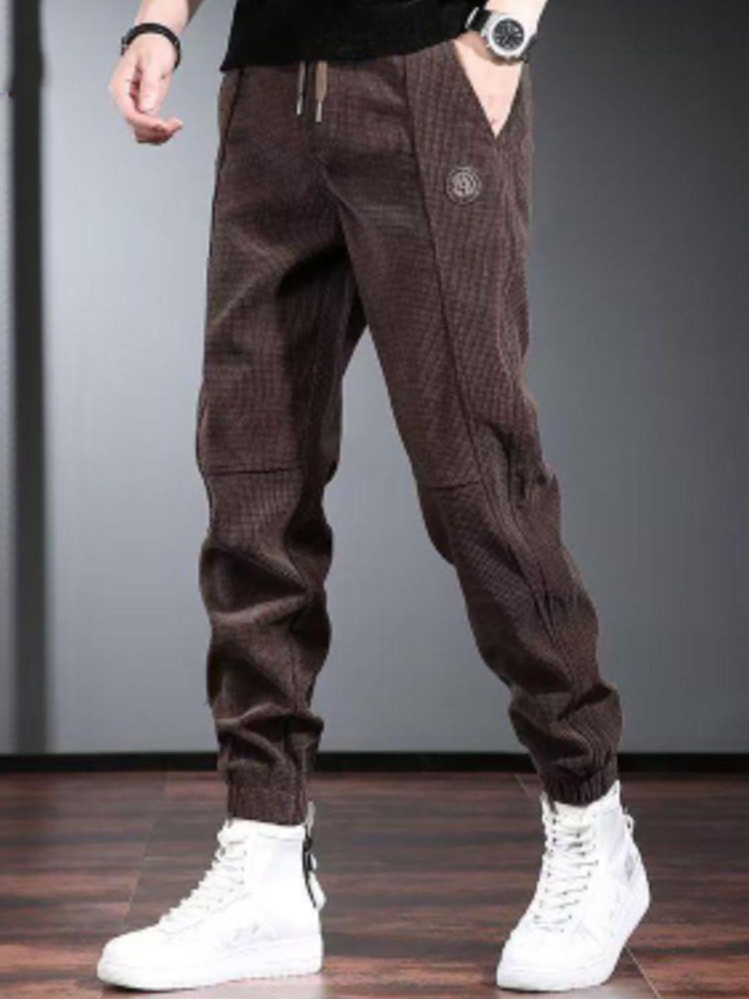 

StyleCast Men Joggers Trousers, Brown