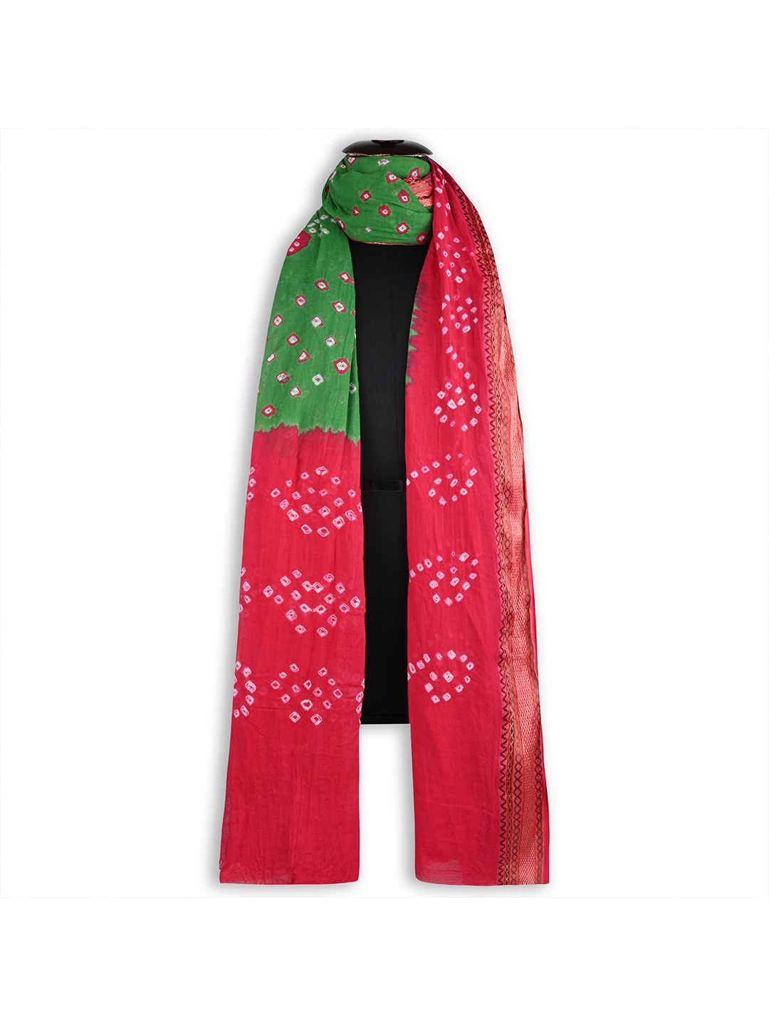 

Wish Karo Colourblocked Dupatta, Green