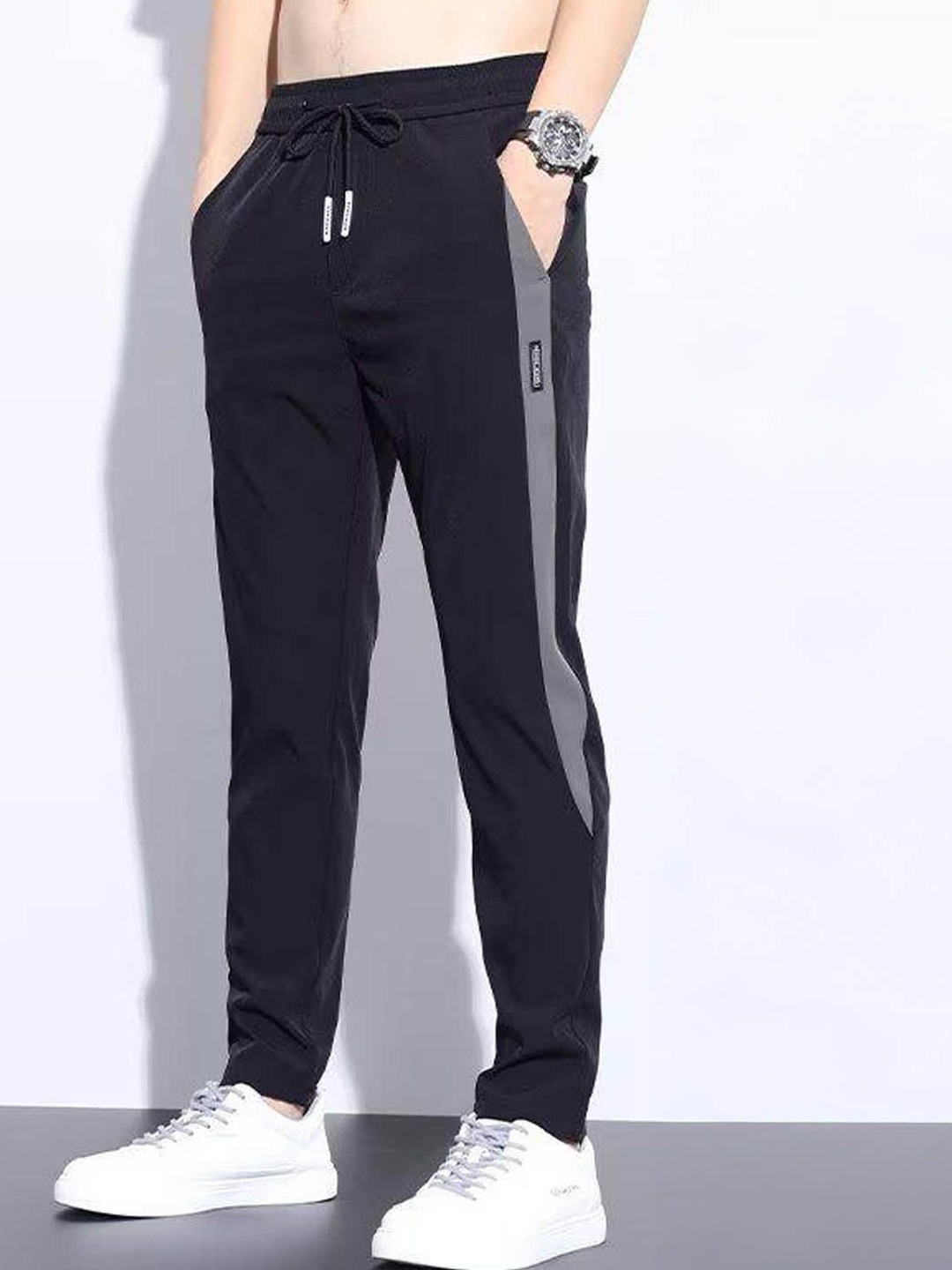 

StyleCast Men Joggers Trousers, Black