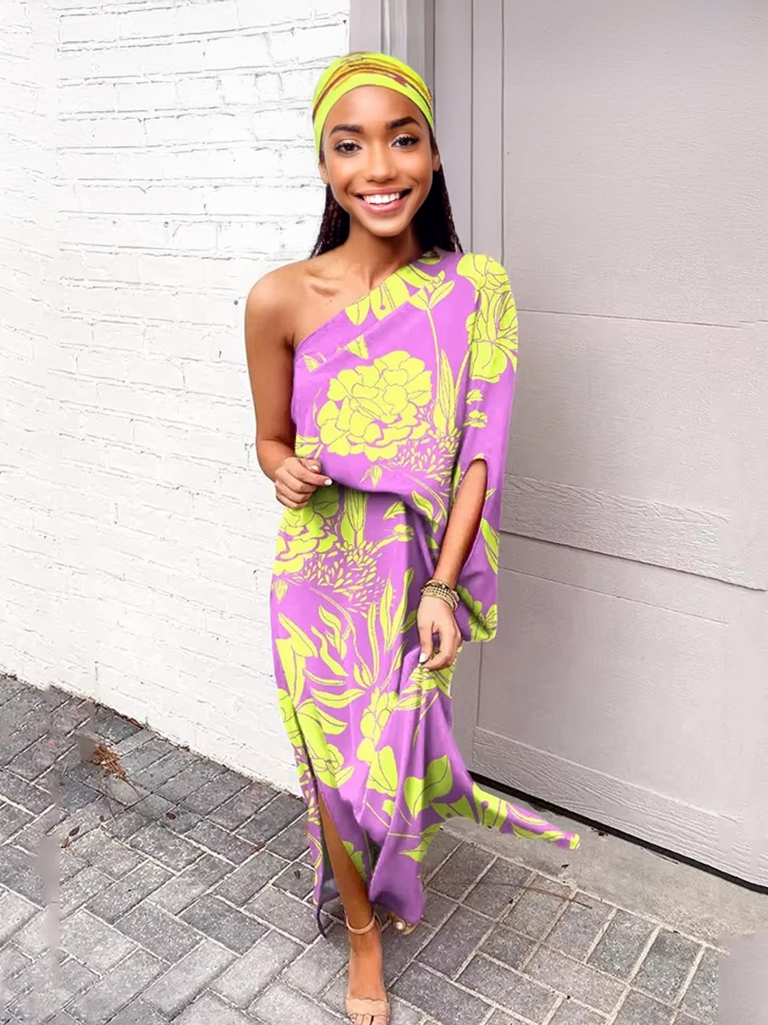 

StyleCast Print Maxi Dress, Pink