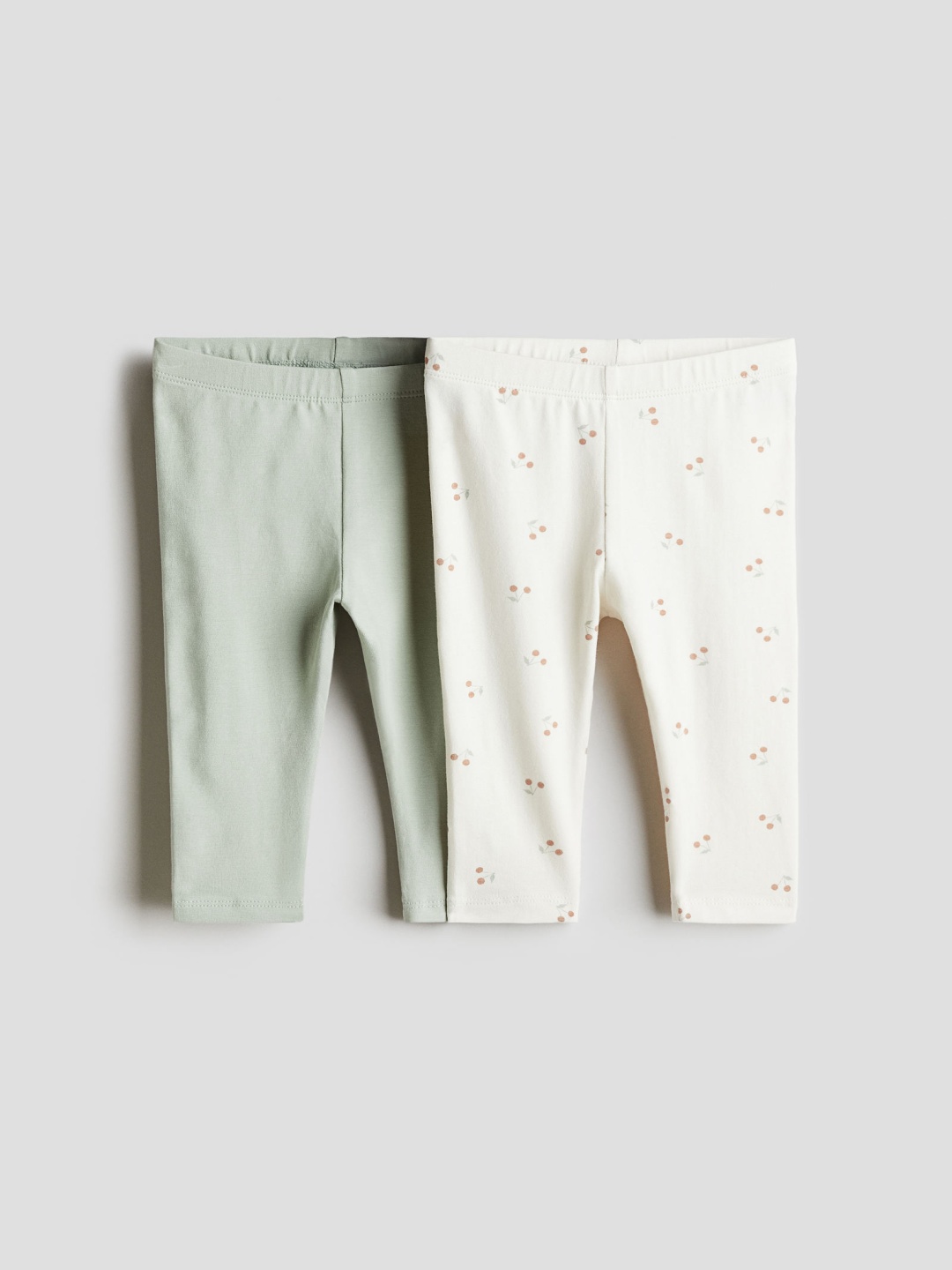 

H&M Girls-Pack of 2 Leggings, Green