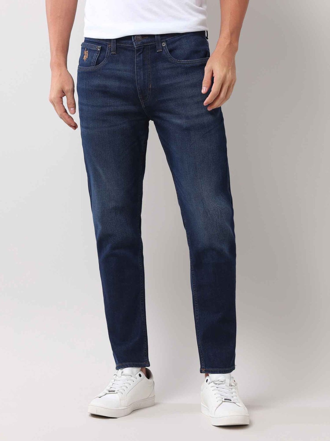 

U.S. Polo Assn. Denim Co. Men Classic Light Fade Mid-Rise Jeans, Blue