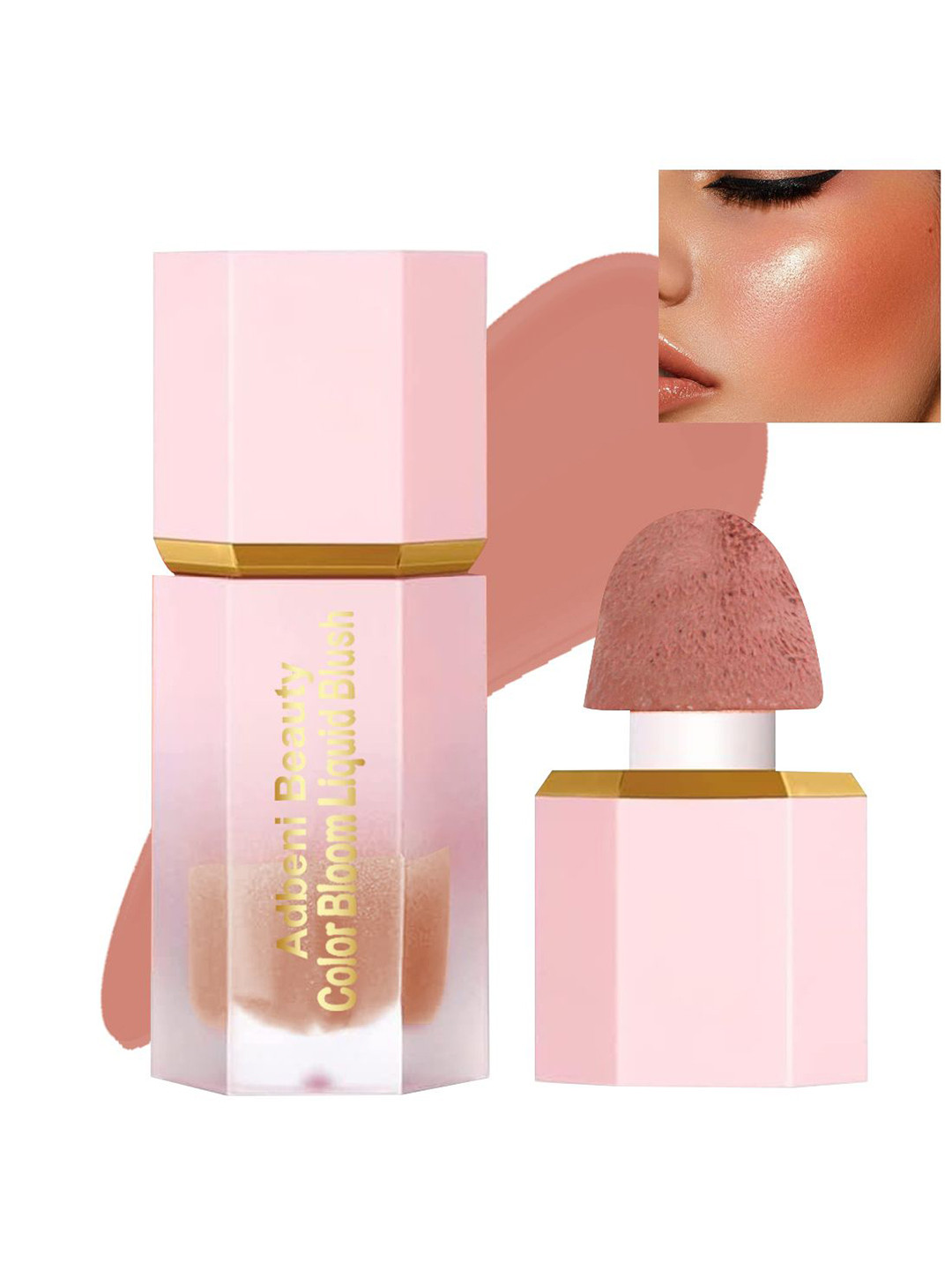 

Adbeni Color Bloom Long Lasting Waterproof Liquid Blush- Shade-06 Gulfnude, Nude