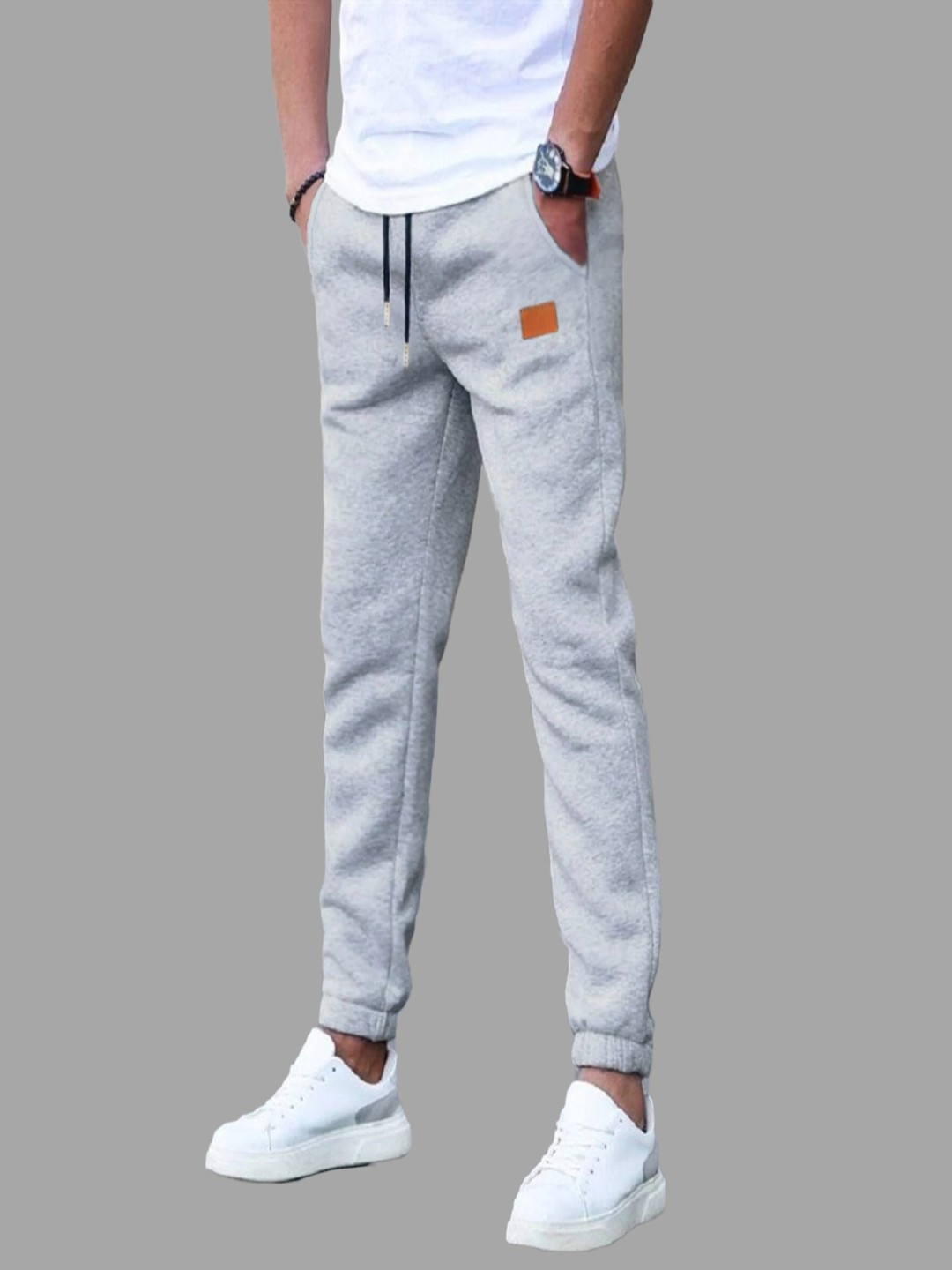 

StyleCast x Revolte Men Easy Wash Chinos Trousers, Grey