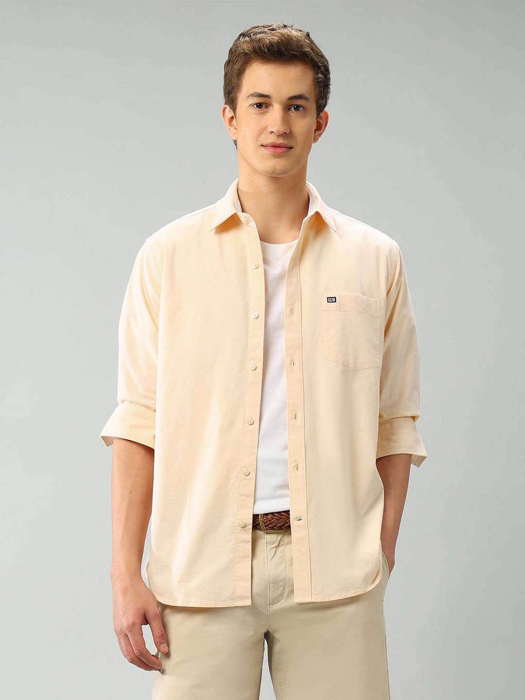 

Arrow Sport Men Slim Fit Opaque Casual Shirt, Yellow