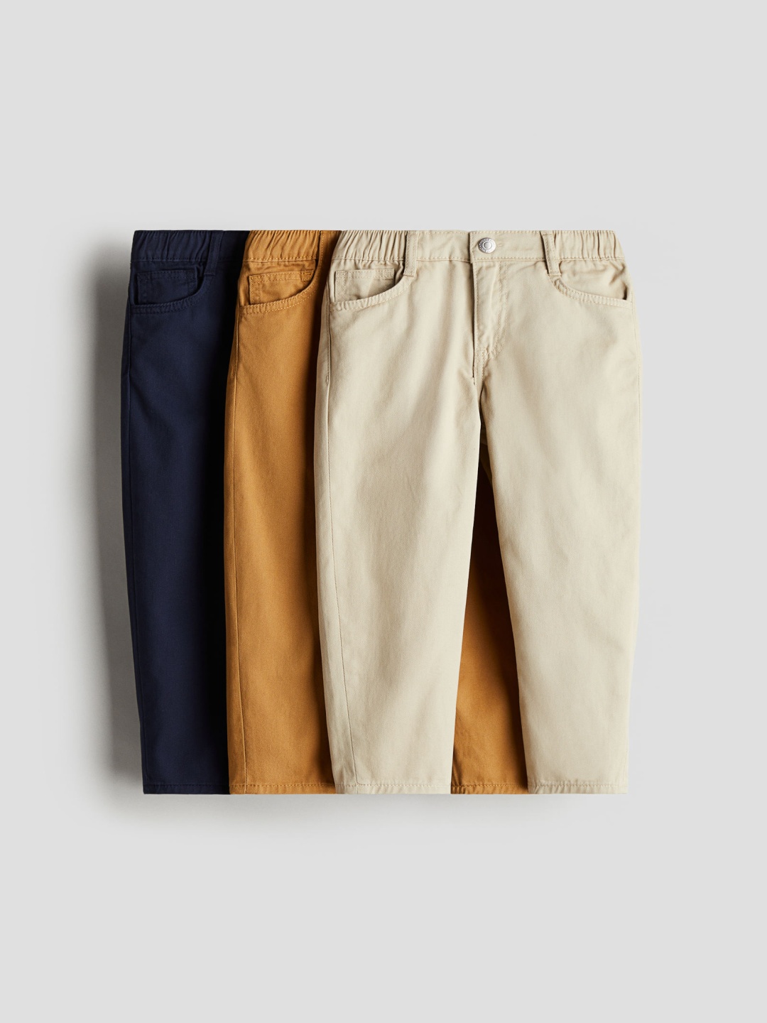 

H&M 3-Pack Twill Trousers, Orange