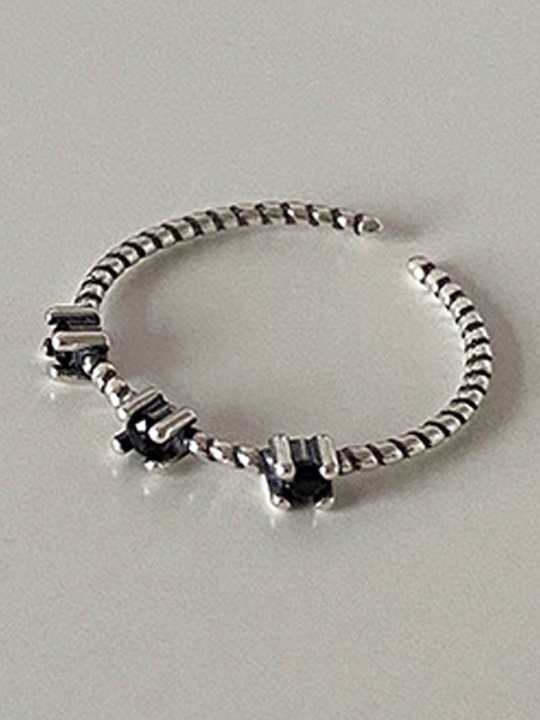 

StyleCast Artificial Stone-Studded Finger Ring, Silver