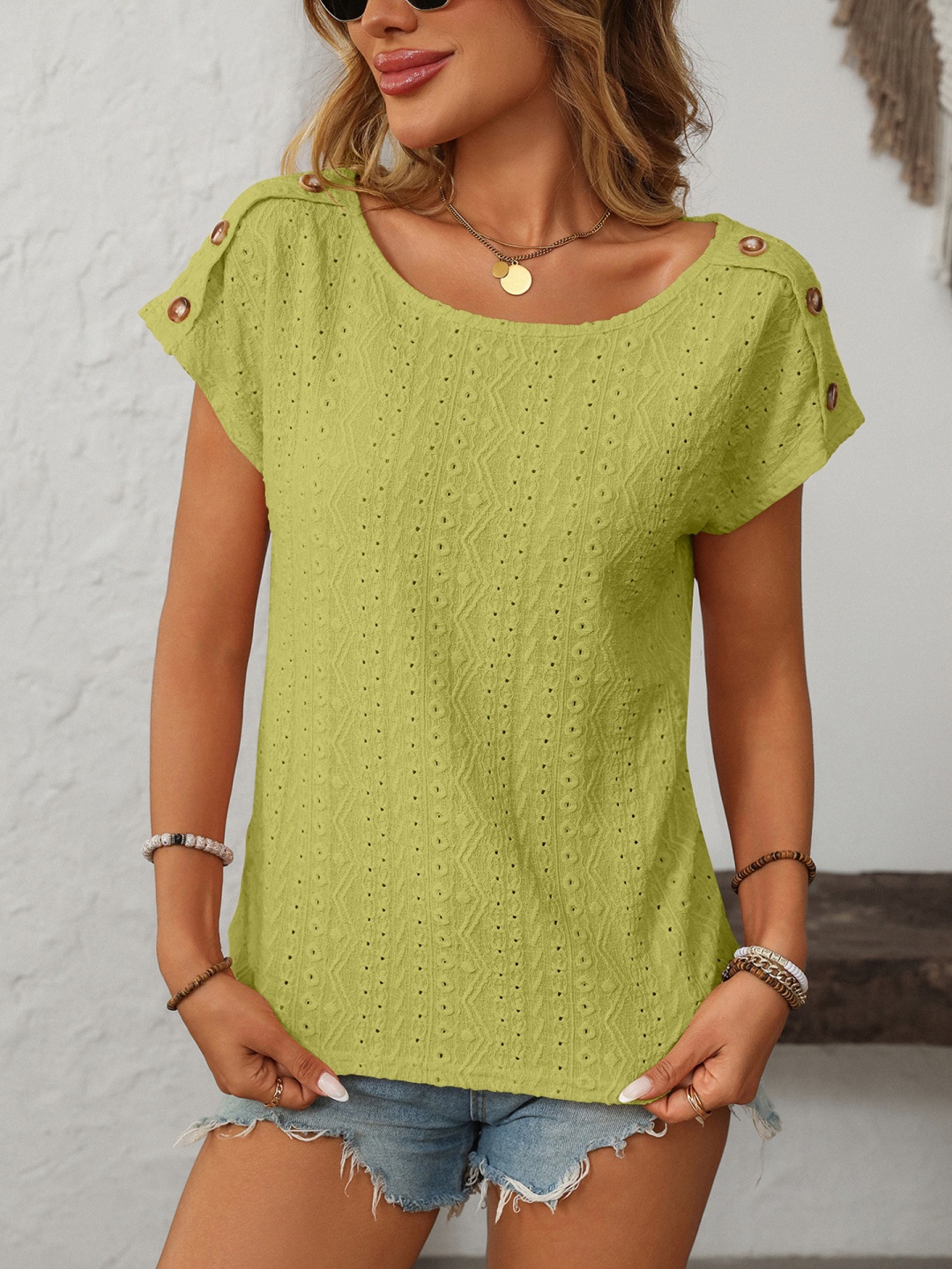 

StyleCast x Revolte Self Design Top, Yellow