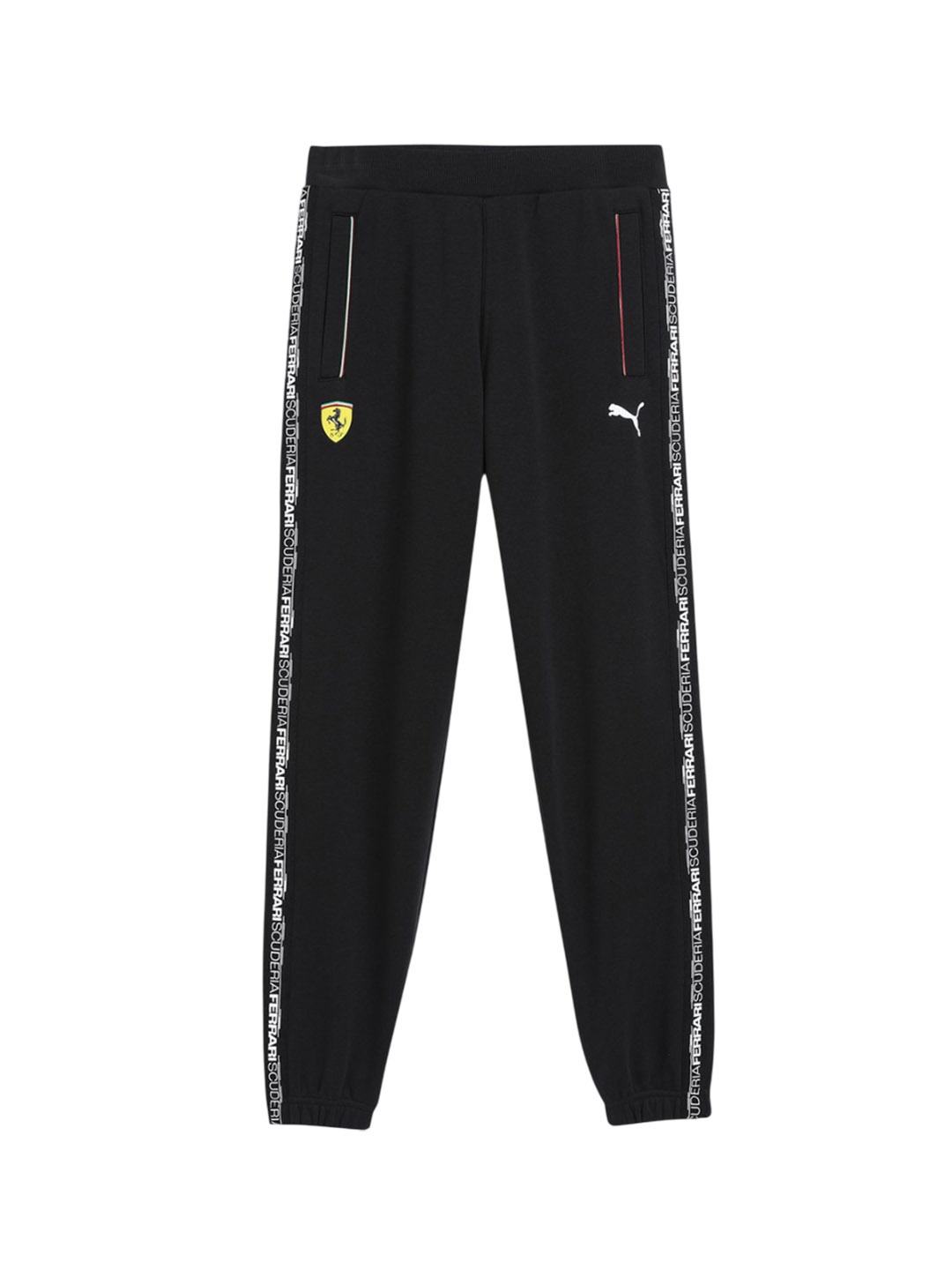 

PUMA Motorsport Ferrari Kids Printed Mid Rise Joggers, Black