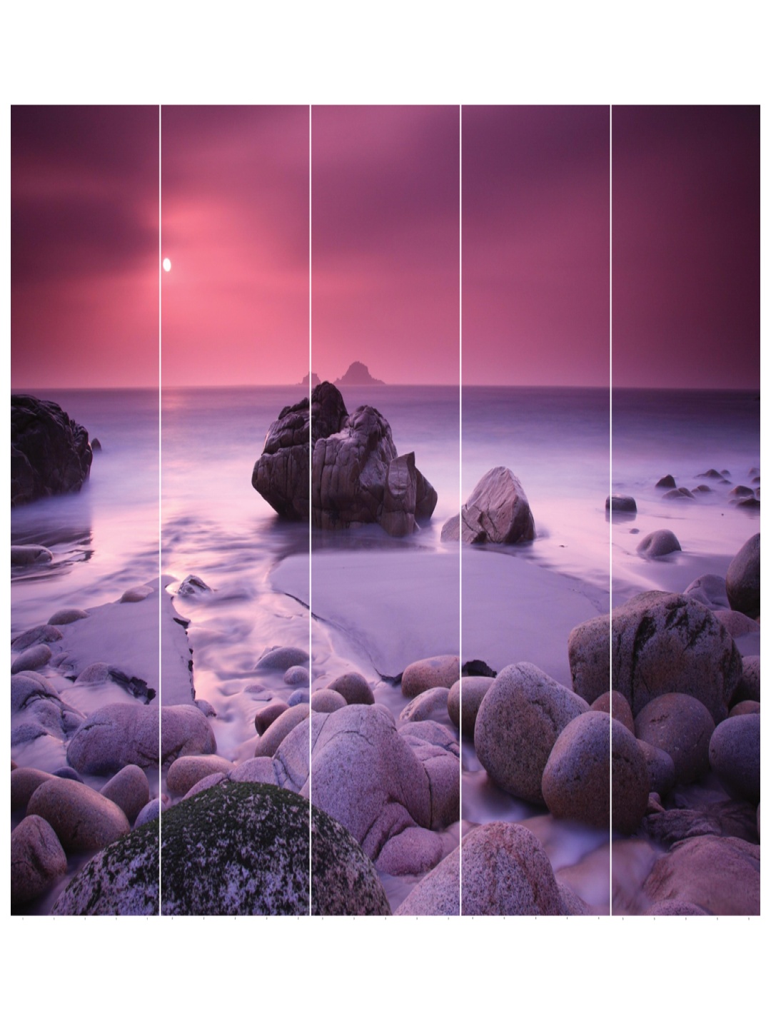 

Inephos Purple 5 Pieces Printed Vinyl Wall Art