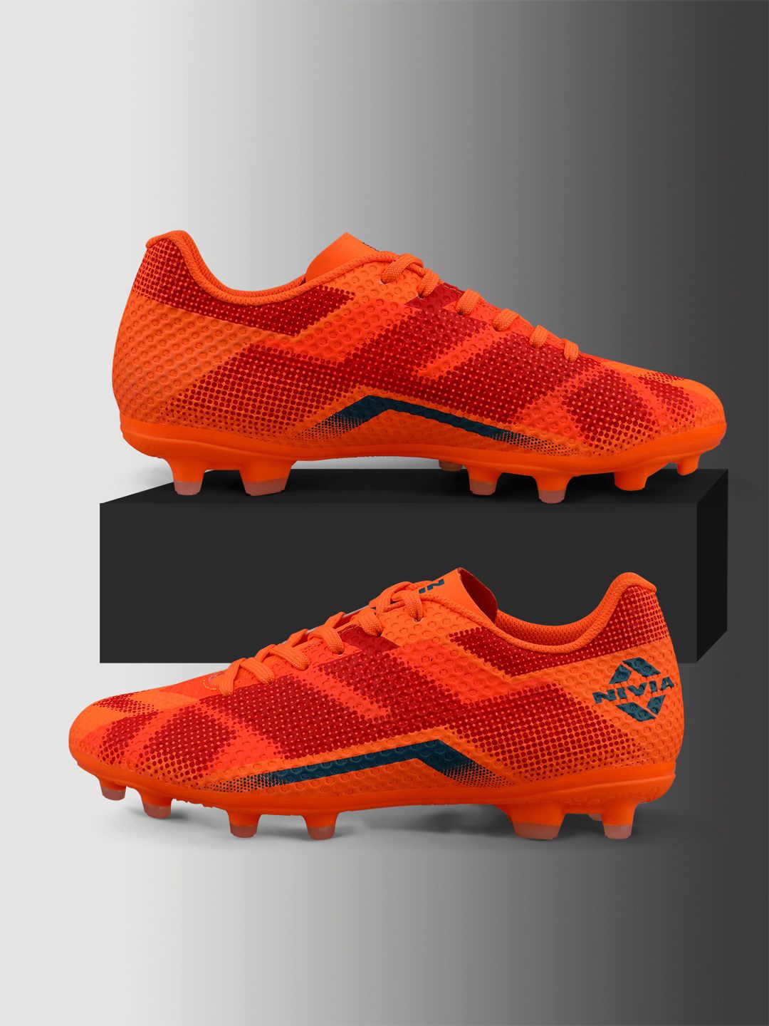 

NIVIA Men Lace-Ups Football Shoes, Orange
