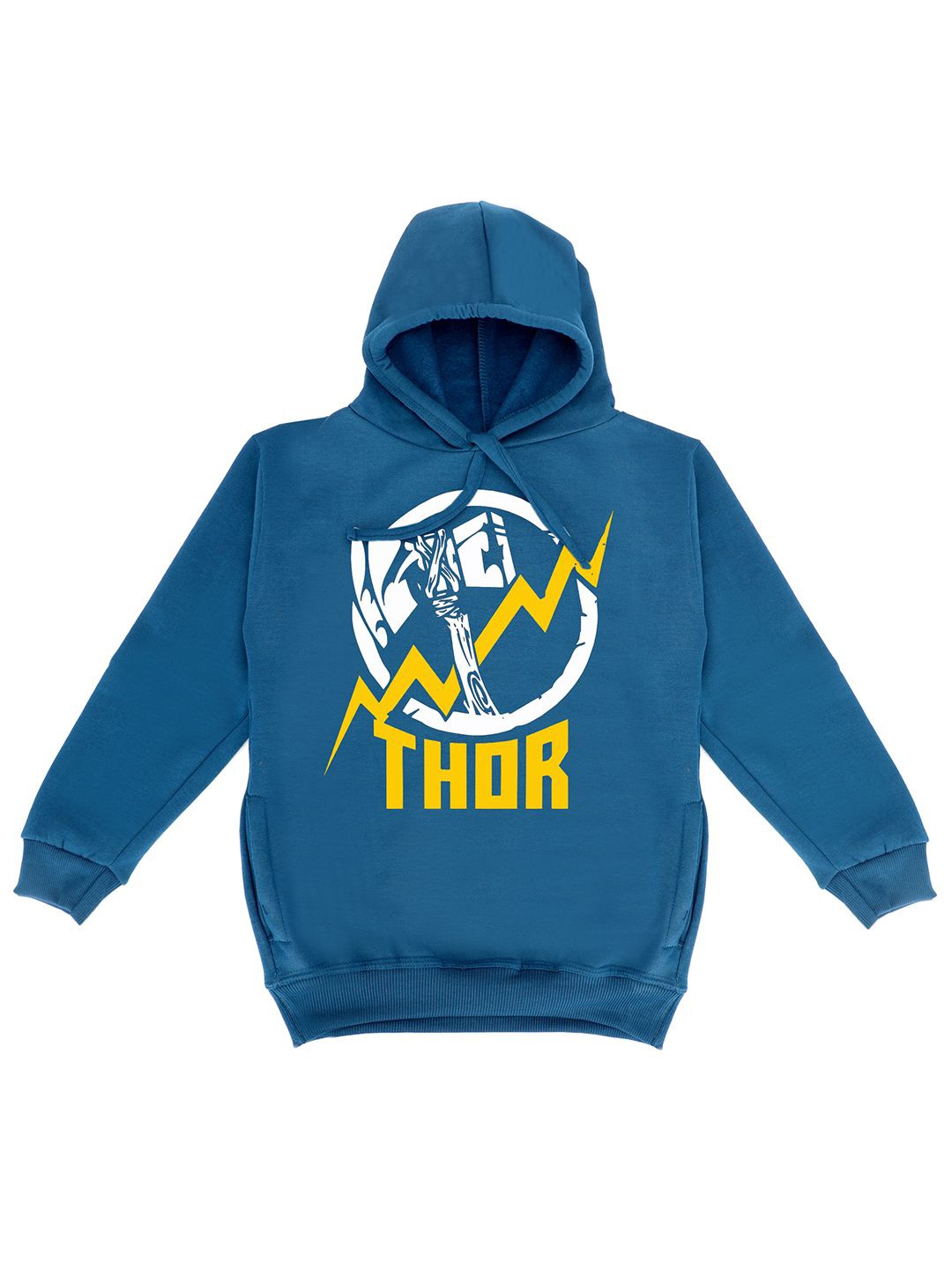 

Fabvio Plus Unisex Kids Printed Hooded Sweatshirt, Blue
