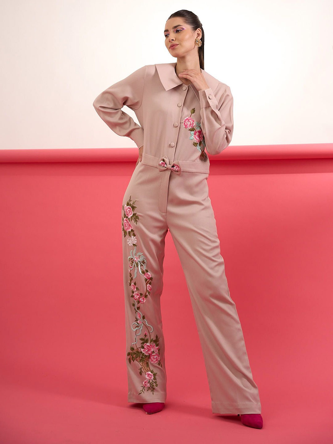 

Parneet Gujral Jumpsuit, Beige