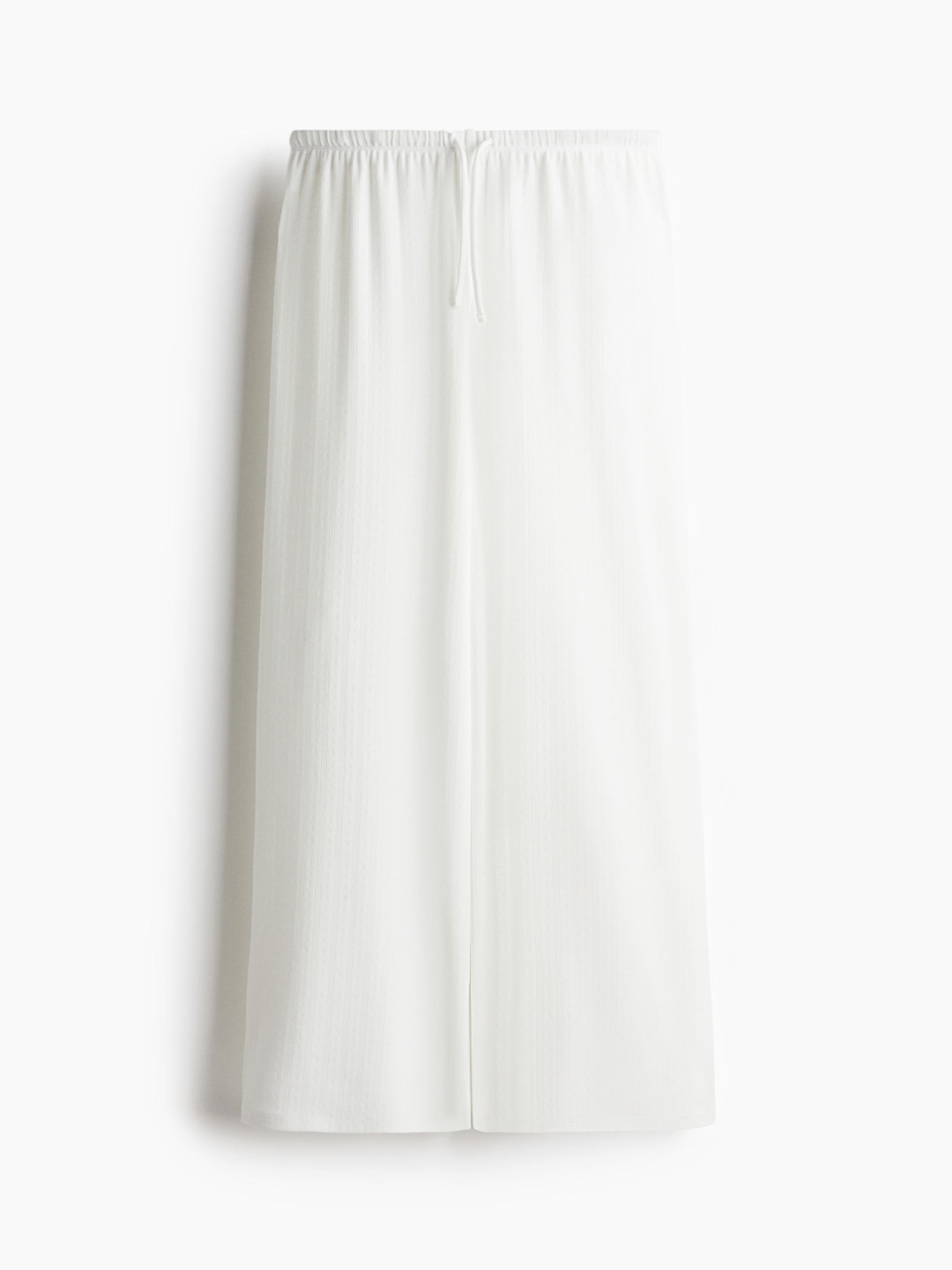 

H&M Wide Drawstring Trousers, White