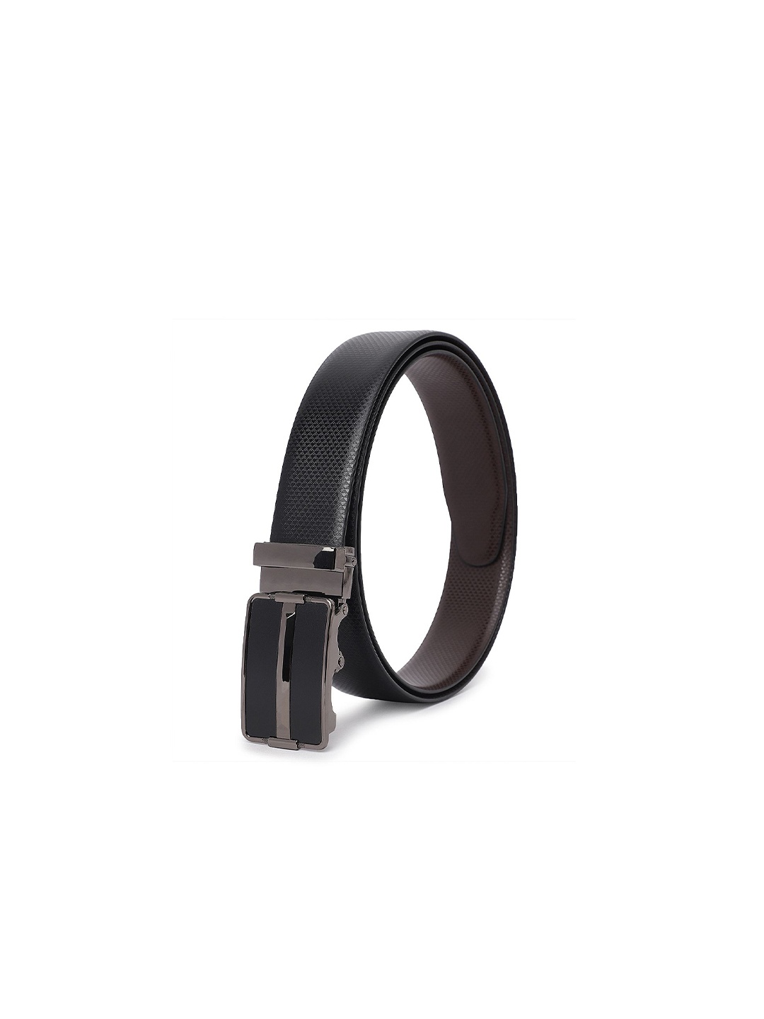 

Provogue Men Textured Reversible Formal Belt, Black