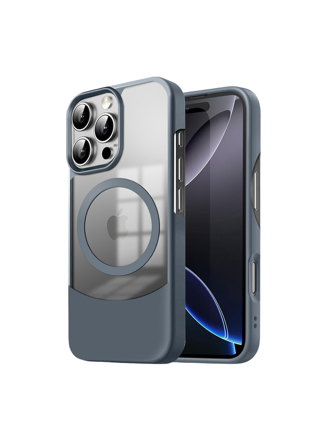 

Karwan Ultra-Hybrid Shockproof With Mag-Safe iPhone 16 Pro Max Back Case, Grey